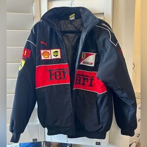 Ferrari Black and Red Racing Jacket